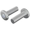 vidaXL Parafuso 2 pcs Prateado 8 x 25 mm A&ccedil;o