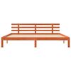vidaXL Estrutura da Cama Marrom Cera 203.5 x 205.5 x 69.5 cm