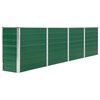 vidaXL Canteiro jardim elevado 320x40x77 cm a&ccedil;o galvanizado verde