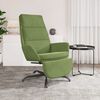 vidaXL Cadeira de descanso com apoio de p&eacute;s veludo verde-claro