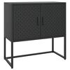 vidaXL Aparador 75x35x75 cm a&ccedil;o preto