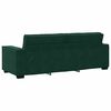 vidaXL Sof&aacute; de 3 lugares 220x78x84 cm veludo verde-escuro