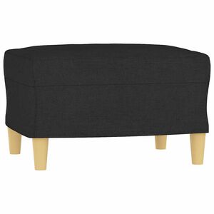 vidaXL Apoio de p&eacute;s 60x50x41 cm tecido preto