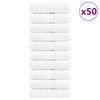 vidaXL Toalhas de bid&eacute; premium SOLUND 50 pcs 30x50 cm 600 gsm branco
