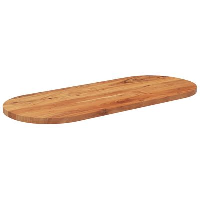 vidaXL Tampo de mesa oval 100x40x3,8 cm madeira de acácia maciça