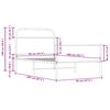 vidaXL Estrutura cama s/ colch&atilde;o derivados de madeira carvalho sonoma