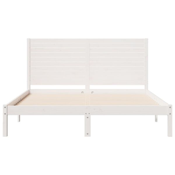 vidaXL Cama extra longa sem colch&atilde;o 160x220 cm madeira maci&ccedil;a
