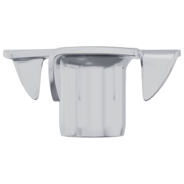 vidaXL Porca em T com Pinos 12 pcs Prateado M6 mm A&ccedil;o