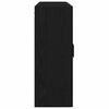 vidaXL Estante de Parede 2 pcs Carvalho Preto 69,5 x 34 x 90 cm