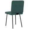 vidaXL Cadeiras de jantar 2 pcs veludo verde-escuro