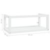 vidaXL Estrutura de parede p/ lavatório ferro 79x38x31cm branco