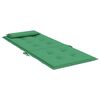 vidaXL Almofad&otilde;es p/ cadeira encosto alto 2 pcs tecido oxford verde