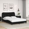 vidaXL Estrutura de cama sem colch&atilde;o Hvar 120x200cm couro artificial preto