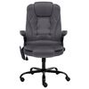 vidaXL Cadeira escrit&oacute;rio c/ fun&ccedil;&atilde;o de massagem veludo cinzento-escuro