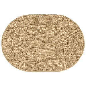 vidaXL Tapete ZIZUR Castanho 170 x 120 cm Polipropileno