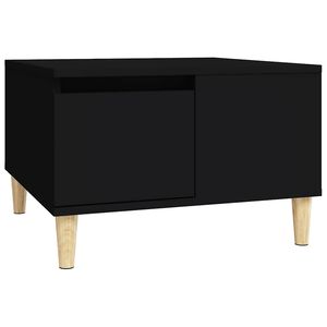 vidaXL Mesa de centro 55x55x36,5 cm derivados de madeira preto