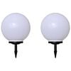 vidaXL Candeeiros de exterior 2 pcs LED 40 cm com estacas de enterrar