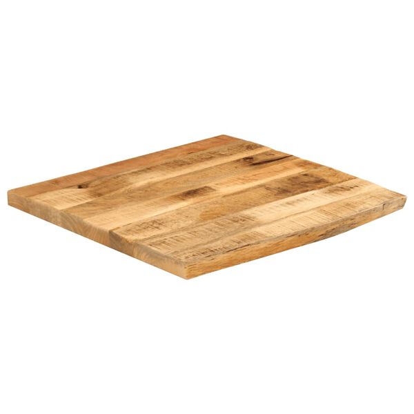 vidaXL Tampo de mesa c/ borda viva 40x40x2,5cm mangueira &aacute;spera maci&ccedil;a