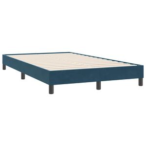 vidaXL Estrutura de cama sem colch&atilde;o 120x220 cm veludo azul