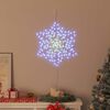 vidaXL Floco de Natal com 156 LEDs Azul 55.5 x 55.5 x 0.75cm PVC
