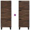 vidaXL Highboard Castanho 40 x 33 x 110 cm Madeira de mangueira maci&ccedil;a