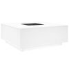 vidaXL Mesa de centro luzes LED Infinity 100x100x40 cm branco