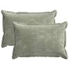 vidaXL Capa almofada 2 unid. HOUTEN Verde 30 x 50 cm Tecido Chenille