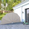 vidaXL Toldo lateral dobr&aacute;vel para terra&ccedil;o 200 cm creme