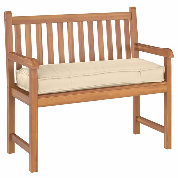 vidaXL Almofada Bege 110 x 40 x 8 cm Tecido Oxford