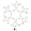 vidaXL Figuras de flocos de neves com LEDs 3pcs 27x27 cm branco quente