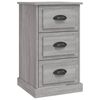 vidaXL Mesa de cabeceira 39x39x67 cm derivados madeira cinzento sonoma