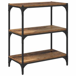 vidaXL Gabinete de Livros Madeira antiga 60 x 33 x 70,5 cm
