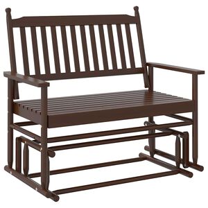 vidaXL Banco de baloiçar 118x70x104,5 cm madeira de choupo maciça