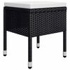 vidaXL 5 pcs conjunto de jantar para jardim preto