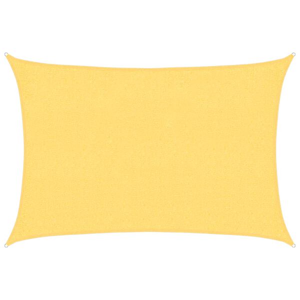 vidaXL Para-sol estilo vela 160 g/m² 2x3 m PEAD bege