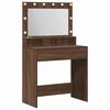 vidaXL Mesa de vestir Carvalho Marrom 75,5 x 41 x 135 cm