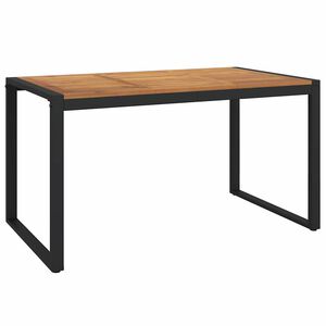 vidaXL Mesa de Jardim Cinzeto 140 x 80 x 75 cm