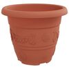 vidaXL Vasos de Plantas 6 pcs Vermelho Tijolo &Oslash; 26 x 21.5 cm Pl&aacute;stico