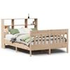 vidaXL Cama sem colch&atilde;o 140x190 cm madeira de pinho maci&ccedil;a