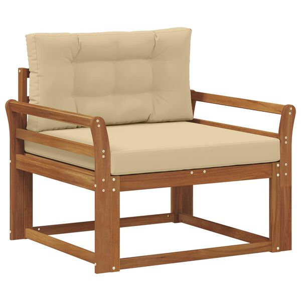 vidaXL Sof&aacute; M&eacute;dio Externo Madeira S&oacute;lida de Ac&aacute;cia Natural