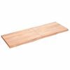 vidaXL Prateleira de parede 140x50x(2-4) cm carvalho tratado castanho