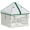 vidaXL Playpen para c&atilde;es de 4 pain&eacute;is com telhado 60 x 60 x 82 cm