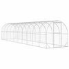 vidaXL Galinheiro Prateado 1000 x 200 x 200 cm A&ccedil;o Galvanizado