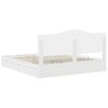 vidaXL Cama com Armazenamento Branco 200 x 200 cm Madeira processada