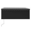 vidaXL Toldo retrátil automático com estore 3x2,5 m antracite