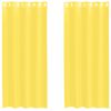 vidaXL Cortinas de voile com ilh&oacute;s 2 pcs amarelo