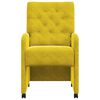 vidaXL Cadeiras de Jantar com Rodas 2 pcs Amarelo 58 x 67 x 97 cm