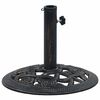 vidaXL Base para guarda-sol 9 kg 40 cm ferro fundido preto e bronze