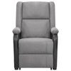 vidaXL Poltrona elevat&oacute;ria de massagens tecido cinzento-claro