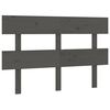 vidaXL Cabeceira de cama 138x3x81 cm pinho maci&ccedil;o cinzento